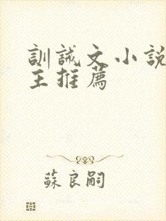训诫文小说双男主推荐