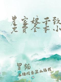 农家娘子致富记免费全本小说