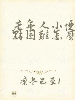 老年人小便慢有点困难怎么办