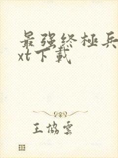 最强终极兵王txt下载