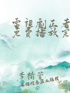 电视剧正者无敌免费播放完整版全集播放