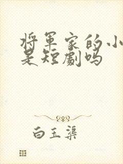 将军家的小娘子是短剧吗