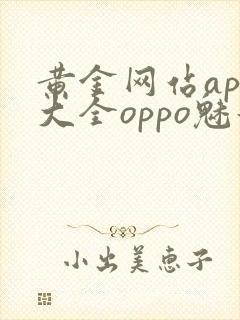 黄金网站app大全oppo魅影