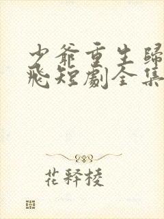 少爷重生归来秦飞短剧全集完整版