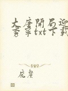 大唐开局迎娶李秀宁txt下载