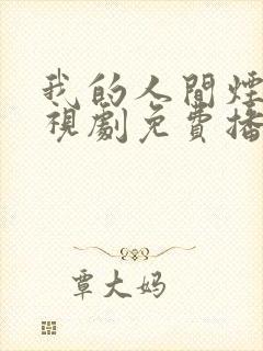 我的人间烟火电视剧免费播放在线