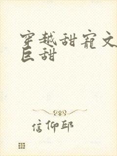 穿越甜宠文推荐巨甜