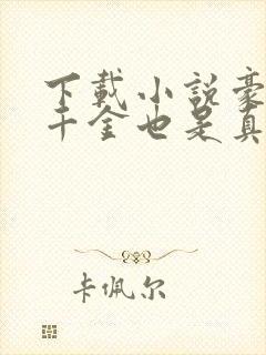 下载小说豪门假千金也是真千金