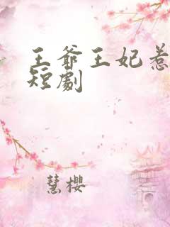 王爷王妃惹不得短剧