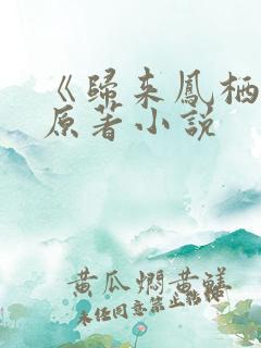 《归来凤栖处》原著小说