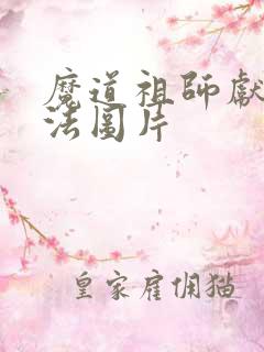 魔道祖师献舍阵法图片