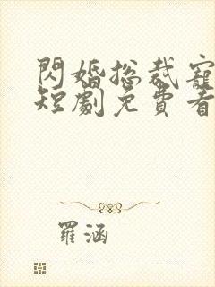 闪婚总裁宠上天短剧免费看