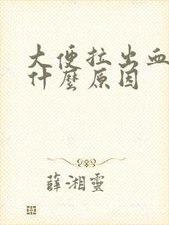 大便拉出血了是什么原因