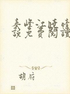 秦峰江晓晴的小说免费阅读无弹窗