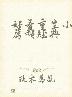 好看重生小说推荐超经典