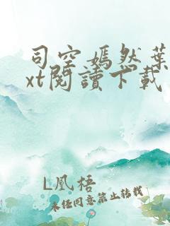 司空嫣然叶凡txt阅读下载