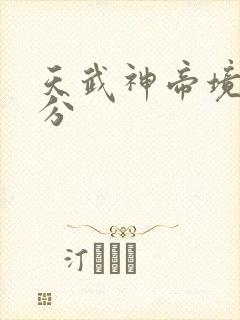 天武神帝境界划分