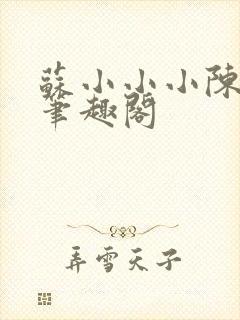 苏小小小陈树说笔趣阁