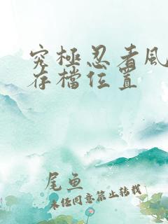 究极忍者风暴4存档位置