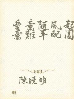 爱意随风起风止意难平配图