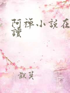 阿禅小说在线阅读
