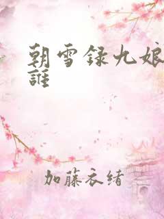 朝雪录九娘子是谁