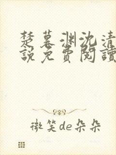 楚暮渊沈清吟小说免费阅读最新章节