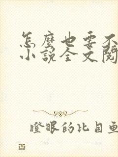 怎么也要不够她小说全文阅读