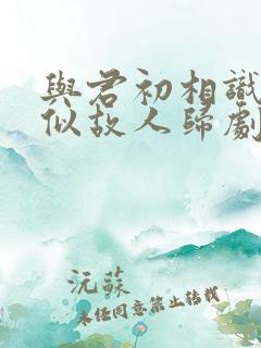 与君初相识,恰似故人归剧情介绍