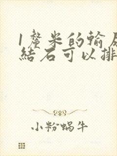 1厘米的输尿管结石可以排出