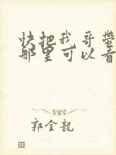 快把我哥带走在那里可以看