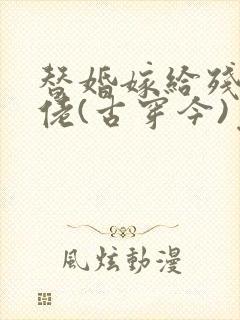 替婚嫁给残疾大佬(古穿今)免费阅读