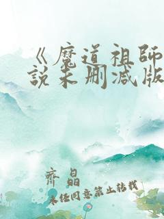《魔道祖师》小说未删减版
