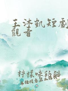 王沐凯短剧免费观看