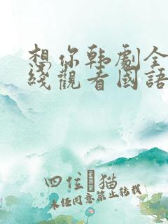 想你韩剧全集在线观看国语版