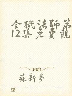 全职法师第六季12集免费观看