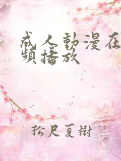 成人动漫在线视频播放