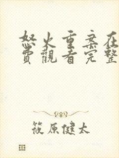 怒火重案在线免费观看完整版