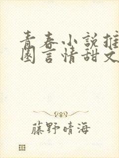 青春小说推荐校园言情甜文