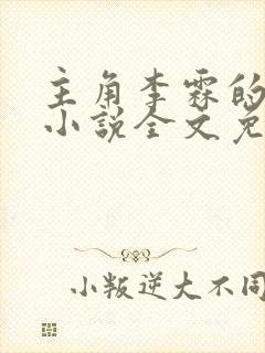 主角李霖的官场小说全文免费阅读