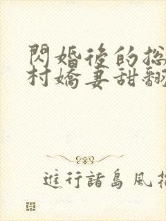 闪婚后的总裁农村娇妻甜翻了全集