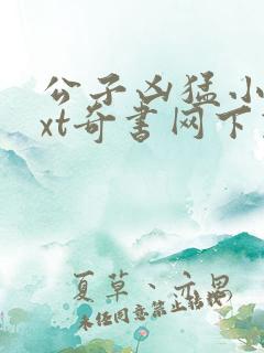 公子凶猛小说txt奇书网下载