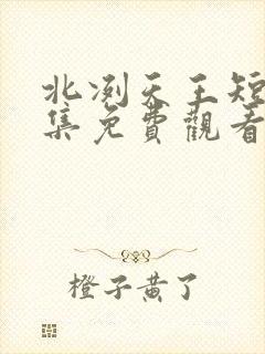 北冽天王短剧全集免费观看