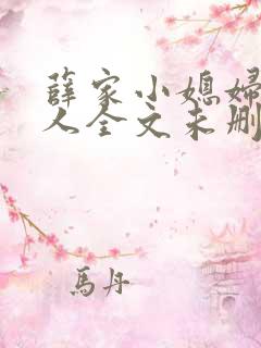 薛家小媳妇笑佳人全文未删减