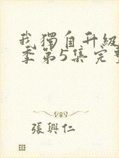 我独自升级第二季第5集完整版