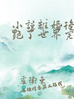 小说离婚后她惊艳了世界完结