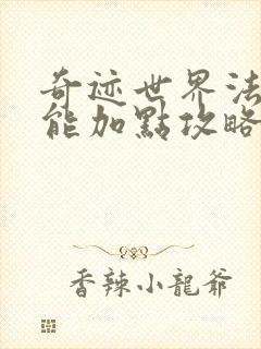 奇迹世界法师技能加点攻略