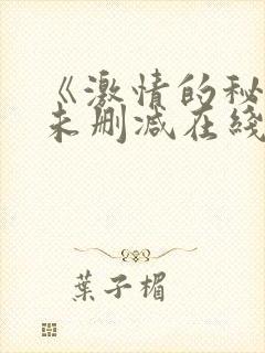 《激情的秘密》未删减在线看