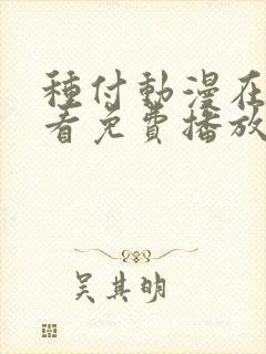 种付动漫在线观看免费播放电视剧免费观看