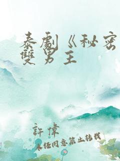 泰剧《秘密爱》双男主